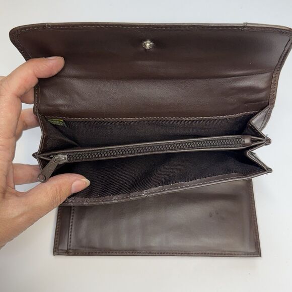 Reaction Kenneth Cole Brown Leather Wallet New - Picture 7 of 8